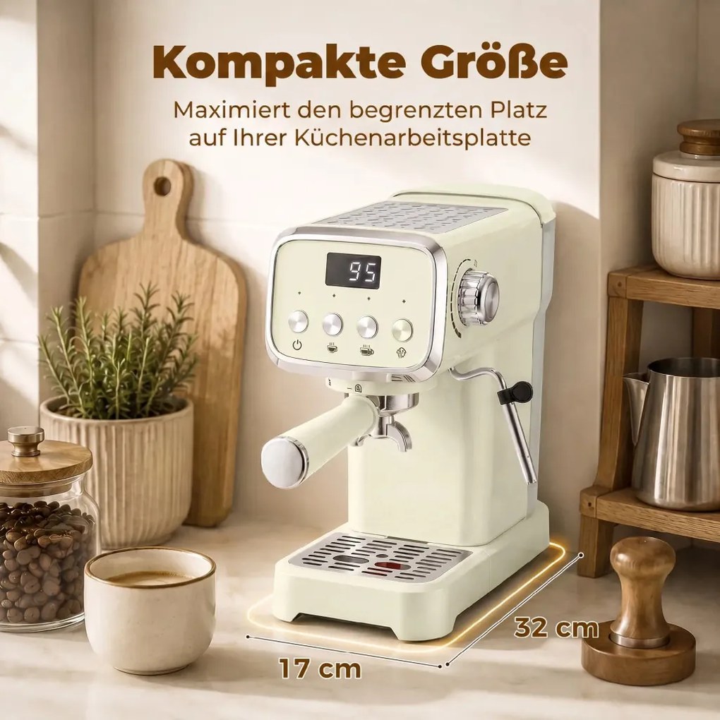 Espresso kávéfőző tejhabosítóval