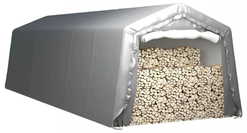 vidaXL szürke acél tárolósátor 300 x 900 cm