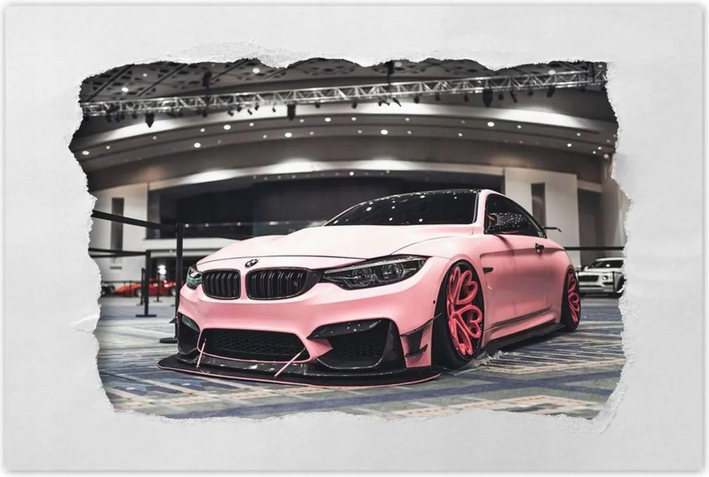 Poszterek 120x80 Rózsaszín Bmw Autó