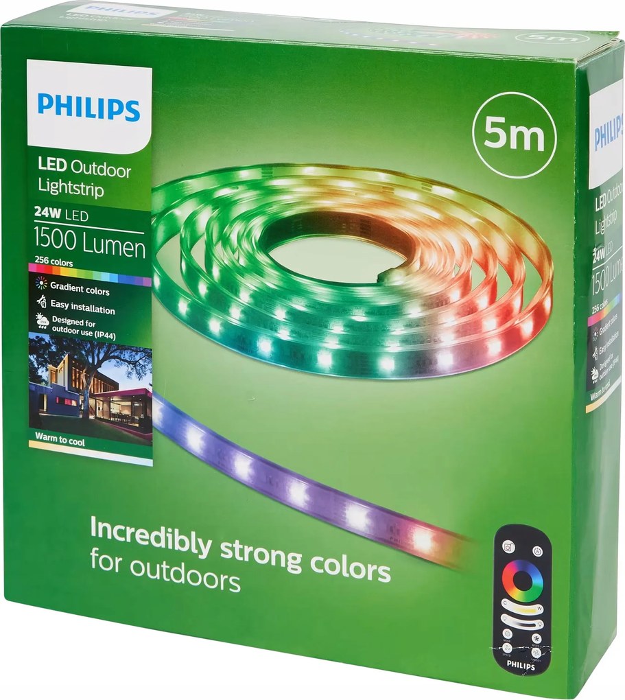 Kültéri Led szalag Philips 24W 1500 lumen 5 m távirányítóval