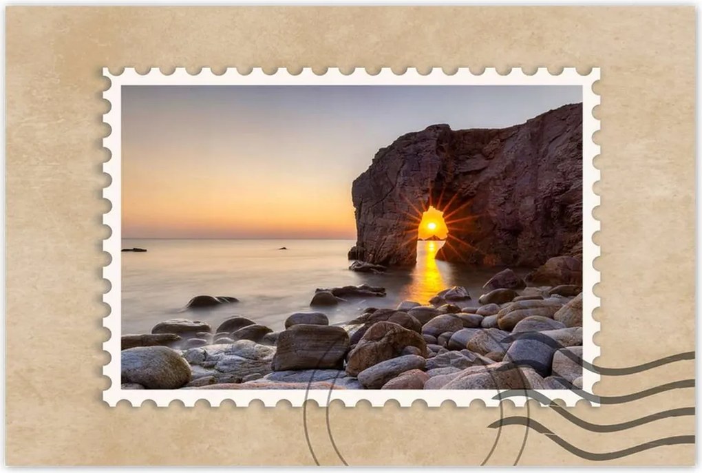 Poszterek 120x80 Naplemente Tenger Sziklák