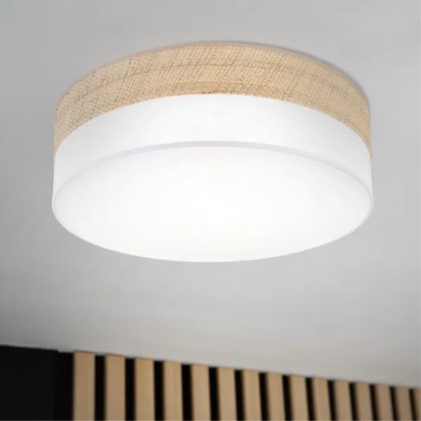 LED mennyezeti lámpa SIRJA BOHO LED/36W/230V Ø 45 cm bézs/fehér