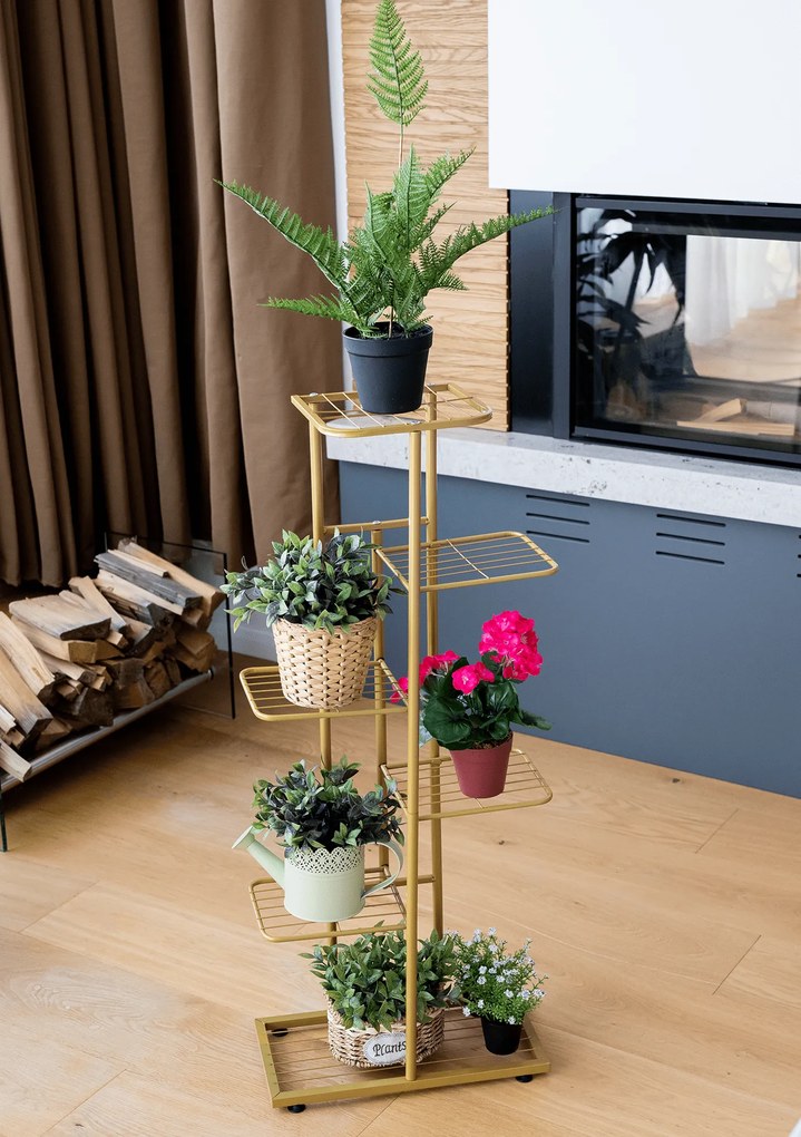 Fém virágállvány, arany, BAMIR TYP 3