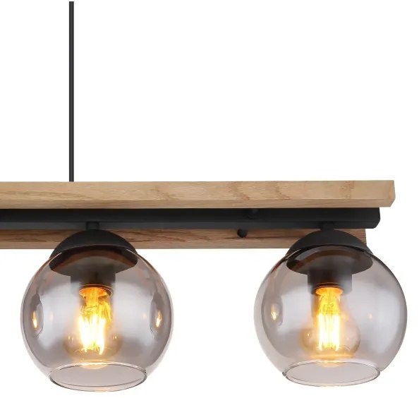 Globo 15569-4HW - Csillár zsinóron CONNI 4xE27/25W/230V