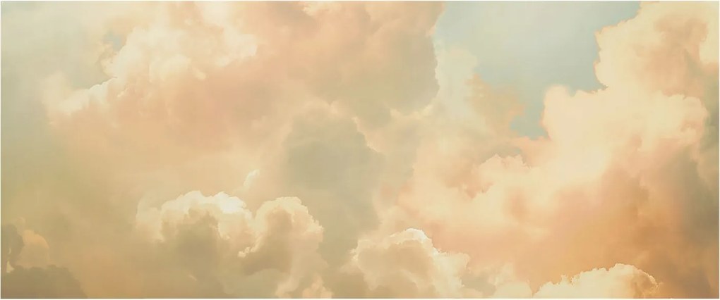 Fali fotótapéta Étkezőbe Éteri felhők 250x104 Ragasztó