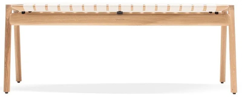 Fehér-natúr színű pad Klupa - Gazzda