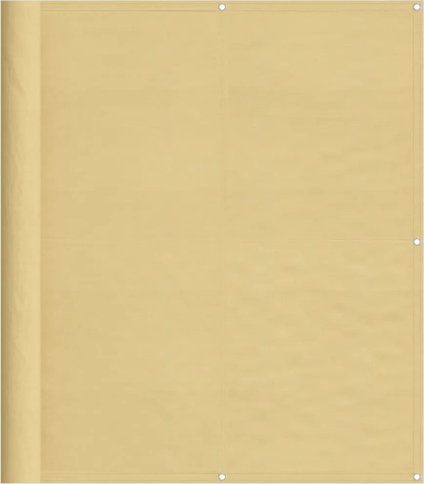 vidaXL homokszínű 100% oxford poliészter erkélyparaván 120 x 800 cm