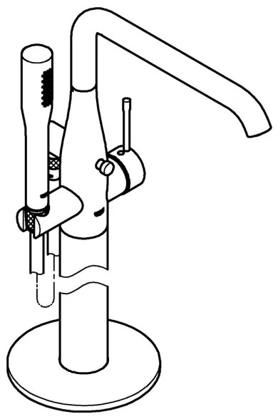 GROHE 23491001 - ESSENCE kádcsaptelep, 277 mm, fényes króm