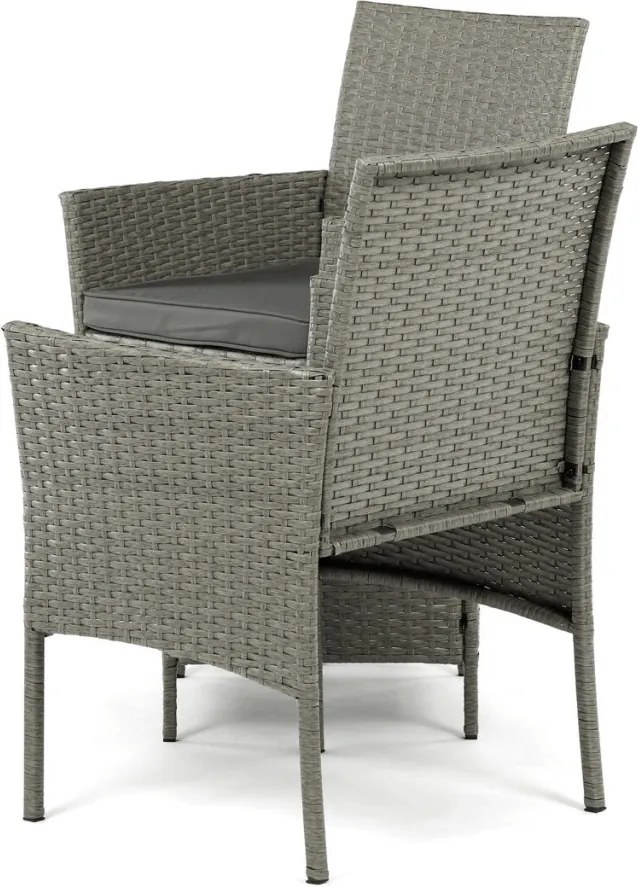 Kerti bútor szett 1+2, polyrattan, szürke, AZS-A1102 GREY