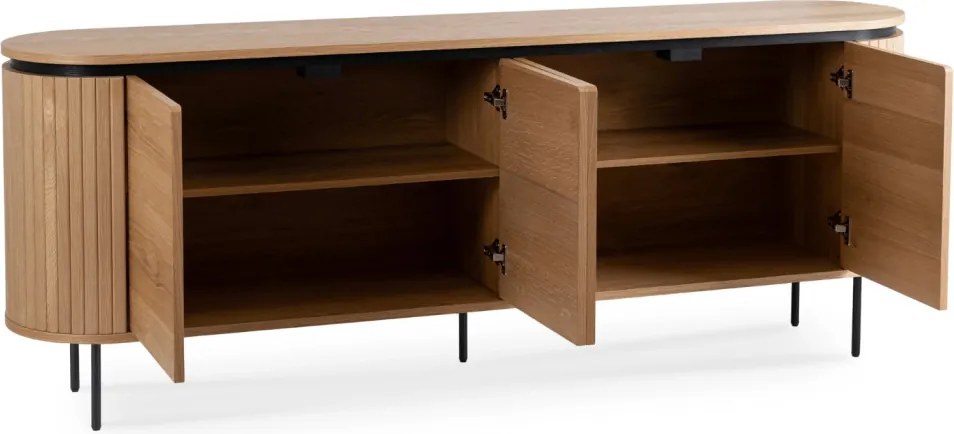 Komoda BECK 200 cm Czterodrzwiowa Dąb