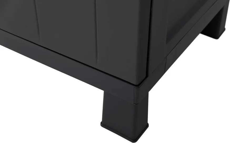 GARAGE Magas tároló szekrény fekete