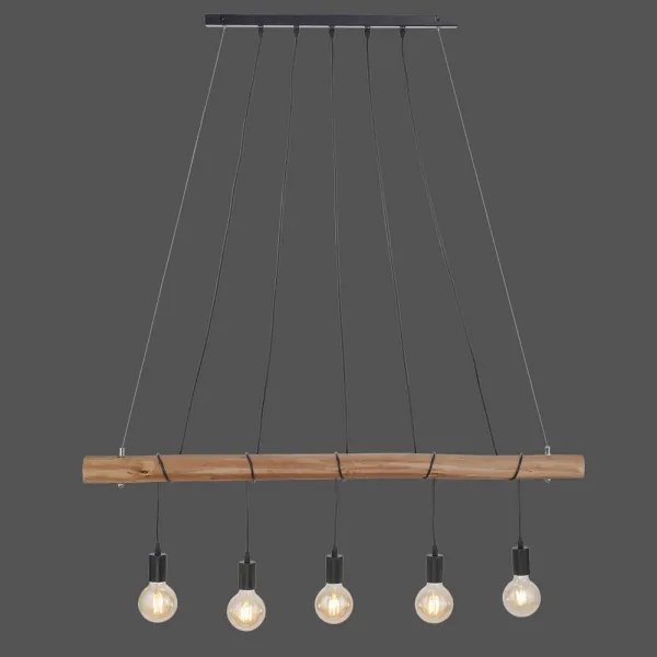 Leuchten Direkt 15515-18 - Csillár zsinóron DAMIAN 5xE27/60W/230V