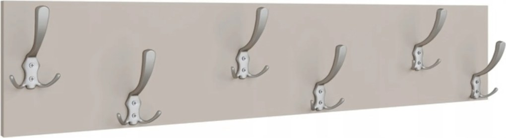 Loft akasztó 100cm Kasmír 6 fogantyú Szatén Modern ruhatartó