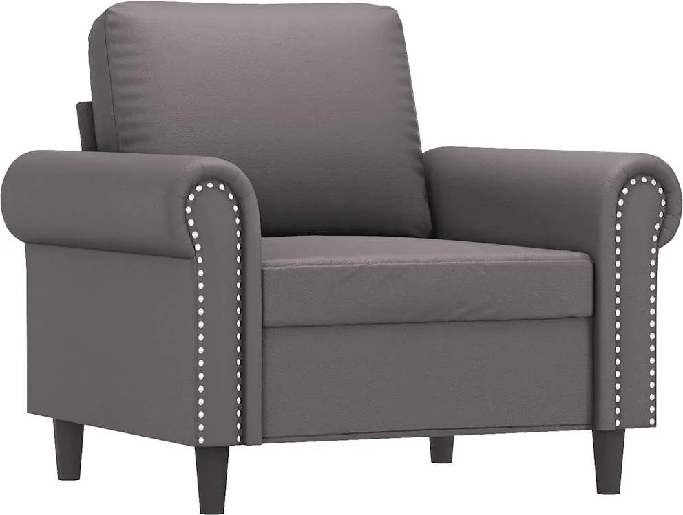 vidaXL szürke műbőr kanapészék 60 cm