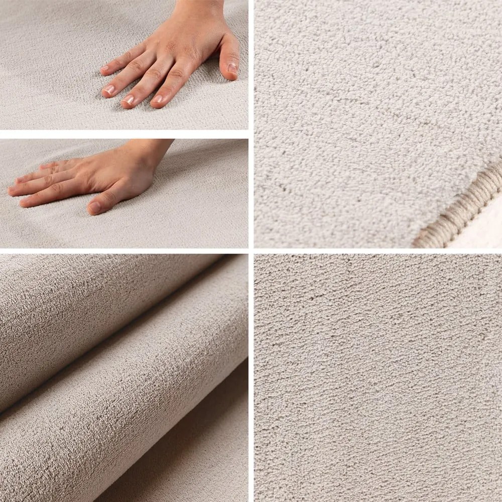 Krémszínű mosható kerek szőnyeg ø 200 cm Sky – Ayyildiz Carpets