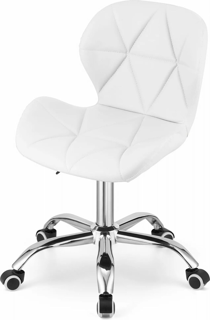 Akciós fehér AVOLA irodai forgószék műbőrből II. osztályú