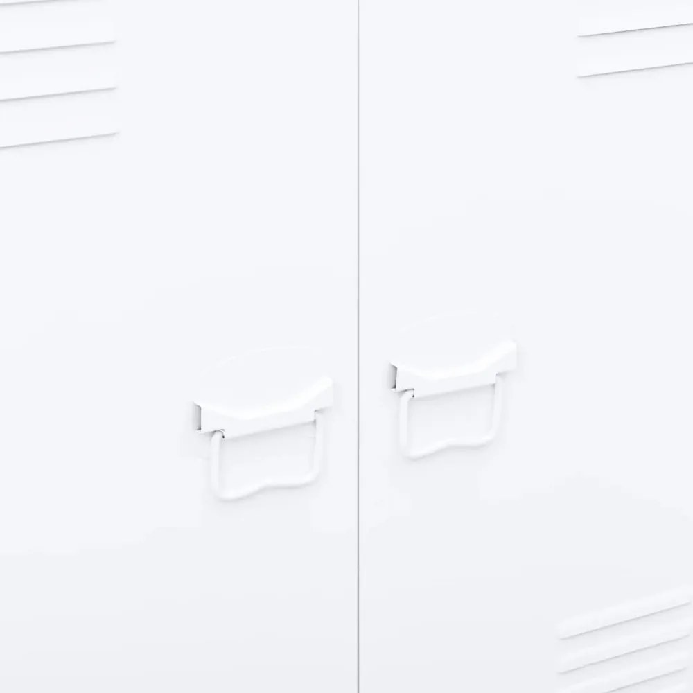 fehér acél ipari tárolóláda 90 x 40 x 100 cm