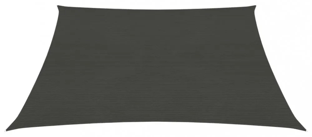 antracitszürke HDPE napvitorla 160 g/m² 5 x 5 m