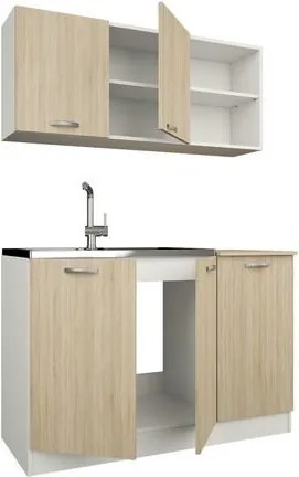 Pd L120 Alapkonyha fehér/sonoma tölgy