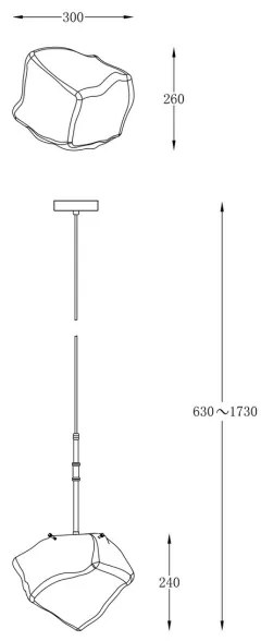 Zuma Line P0488-01M-SEAC - Csillár zsinóron ROCK 1xE27/40W/230V