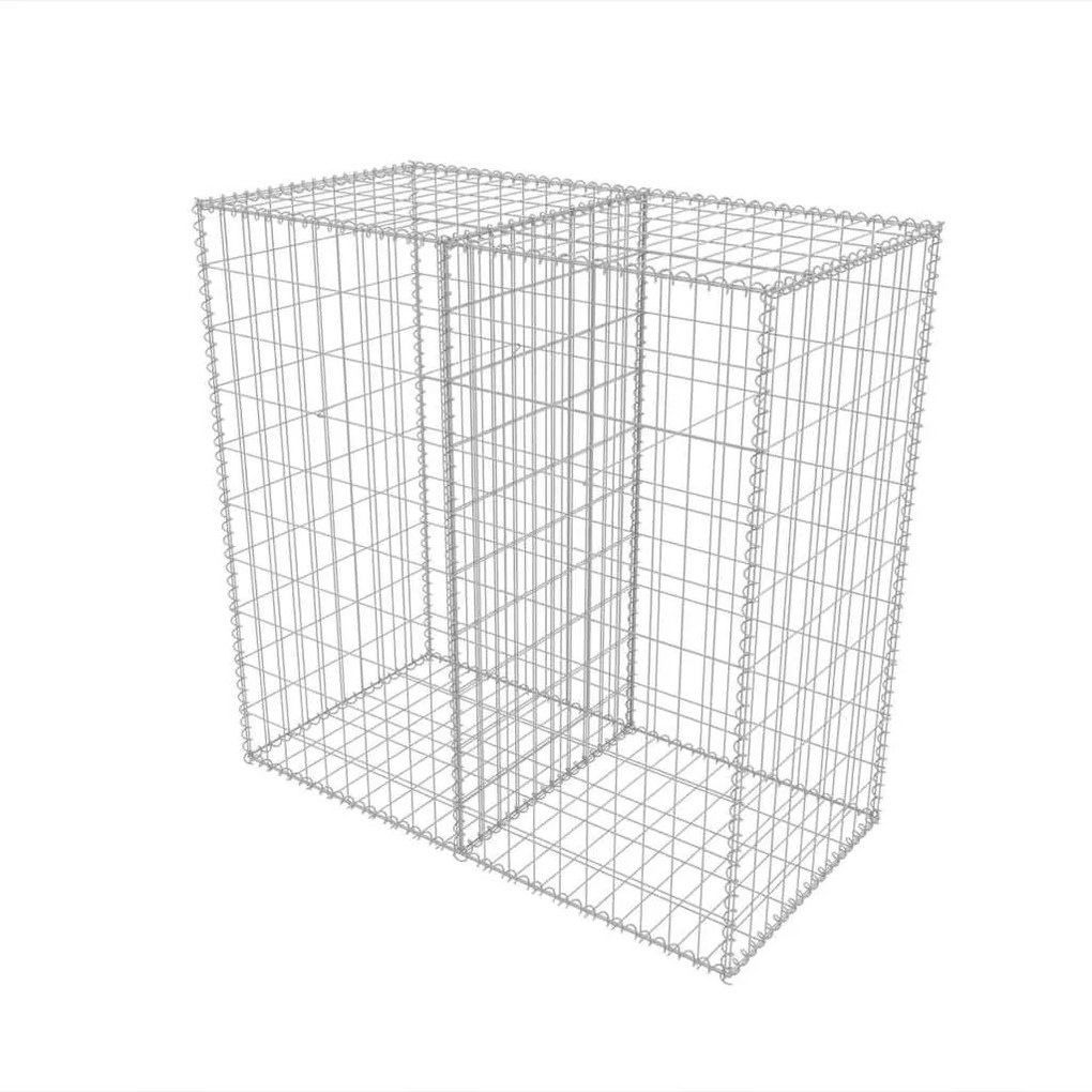 vidaXL horganyzott acél gabion kosár 100 x 50 x 100 cm