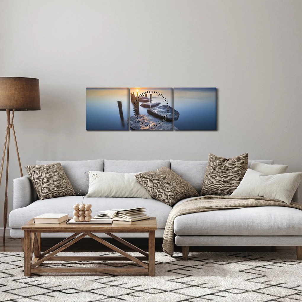 Kép - Kő móló (órával) (90x30 cm)