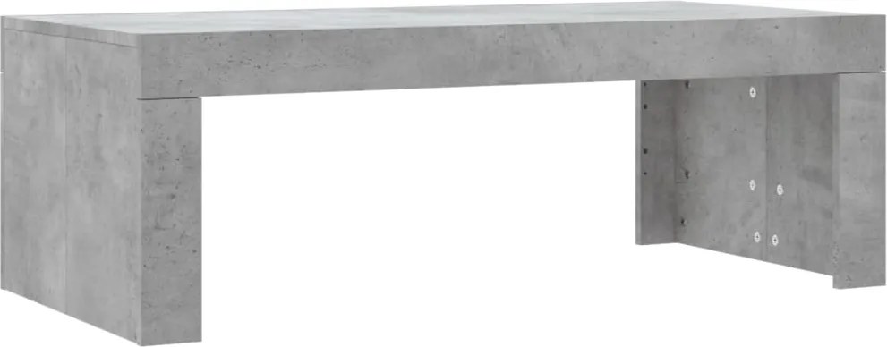 vidaXL betonszürke szerelt fa dohányzóasztal 102 x 50 x 36 cm