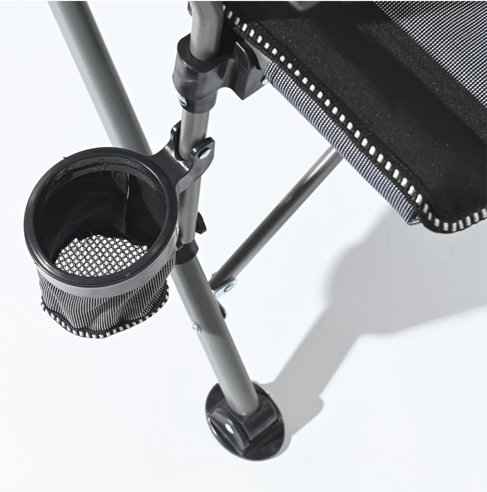 Leziter Comfort karfás horgász szék pohártartóval szürke