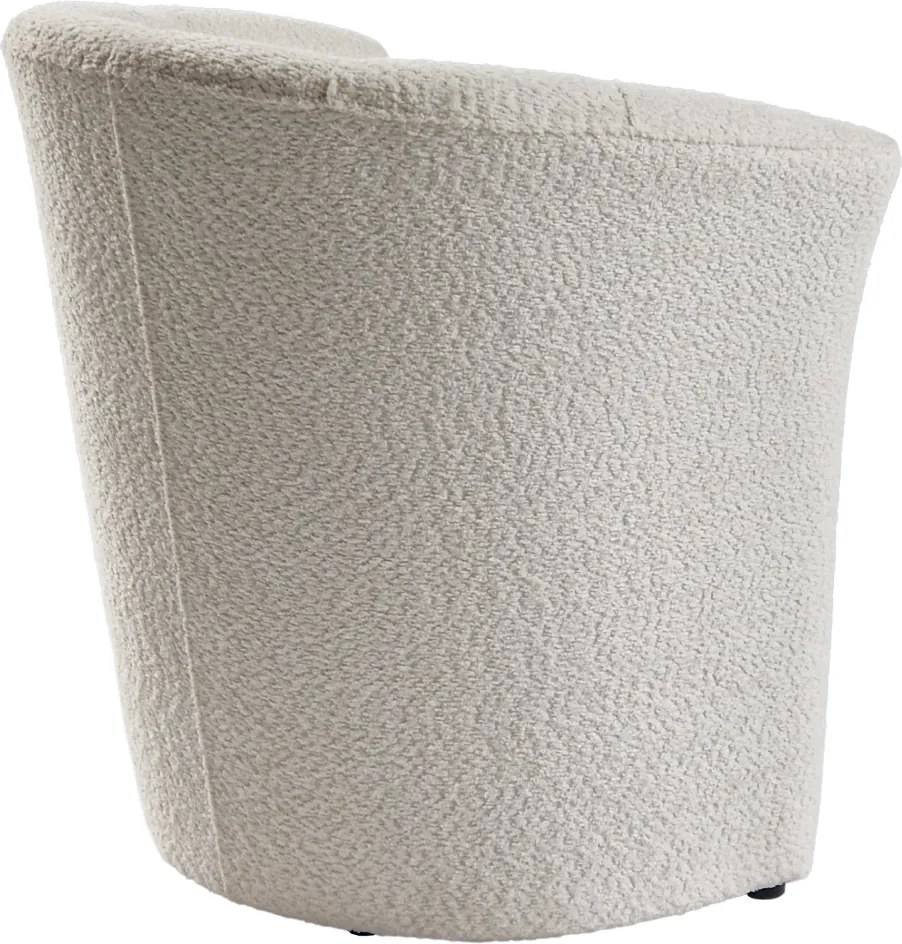 Klub fotel, tejszínes Coral anyag, CUBA