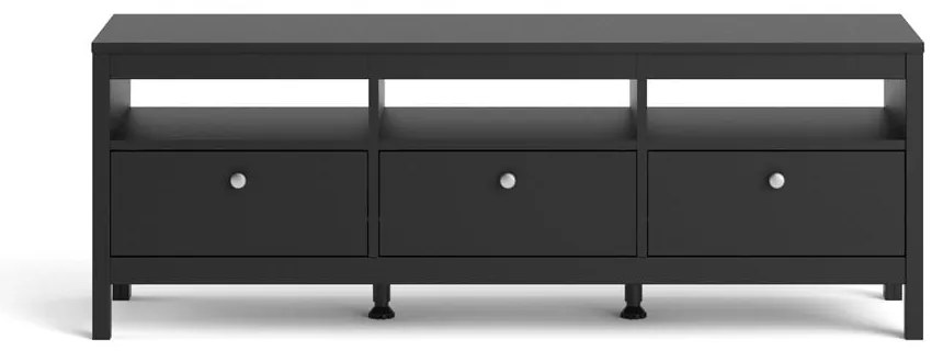 Fekete TV-állvány 151x54 cm Madrid – Tvilum