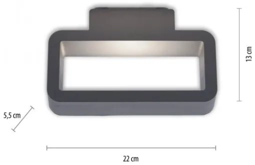 Paul Neuhaus 9668-13 - LED Kültéri fali lámpa HENDRIK LED/5,2W/230V IP54