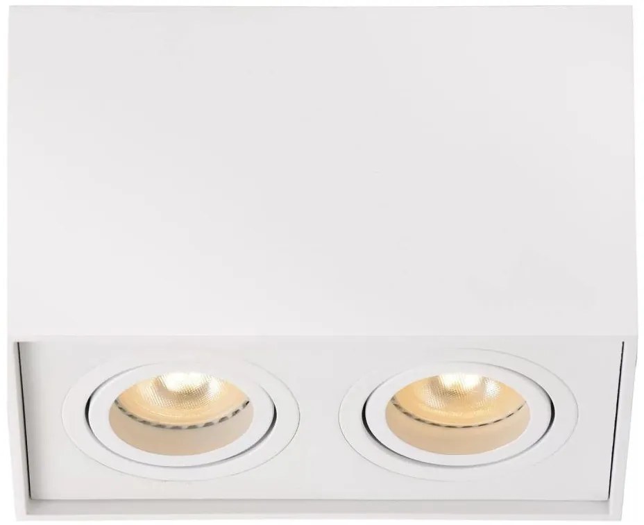 Lucide 22953/02/31 - TUBE 2xGU10/50W/230V fehér spotlámpa
