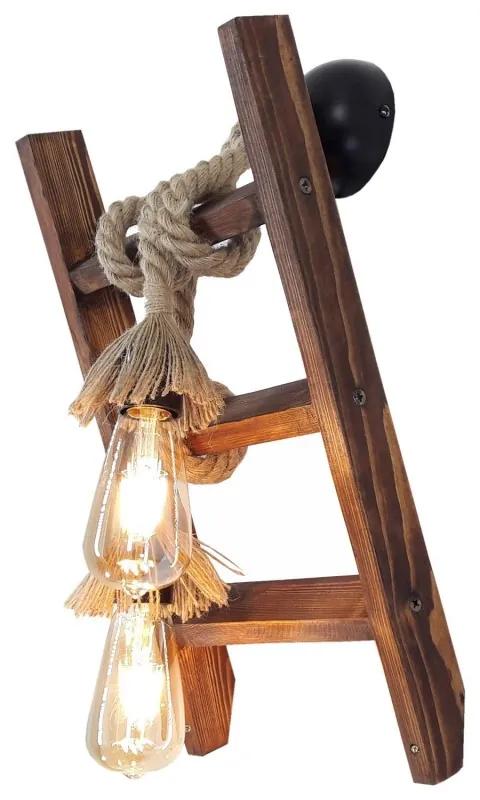 Merdiven walnut 1 fali lámpa