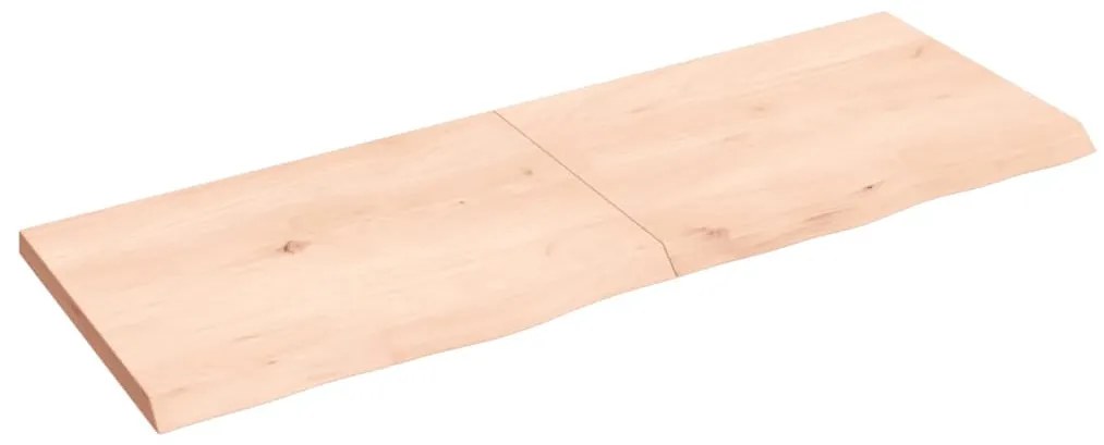 kezeletlen tömör tölgyfa asztallap 140x50x(2-4) cm