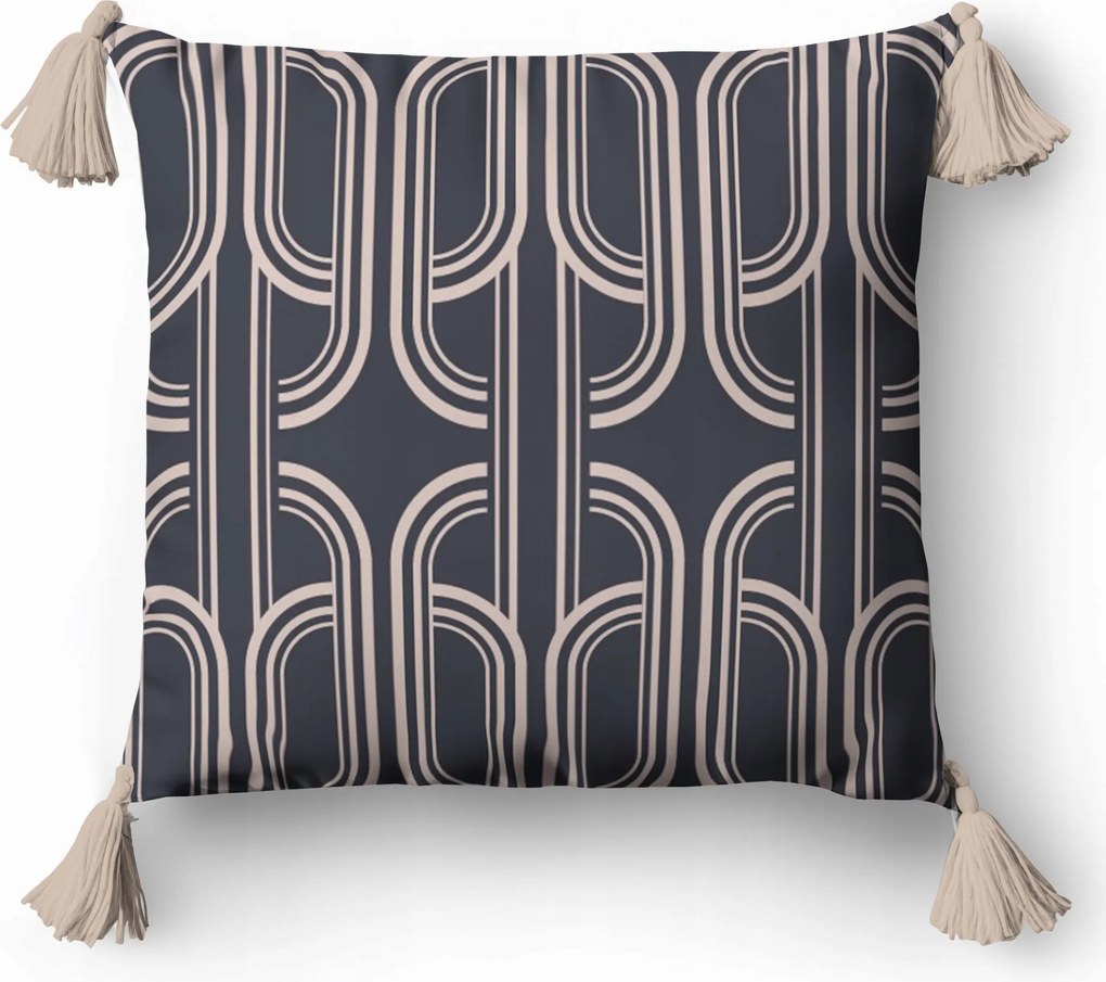 Párnahuzat 45x45 Panama Rojtokkal Geometrikus Minták 5388A