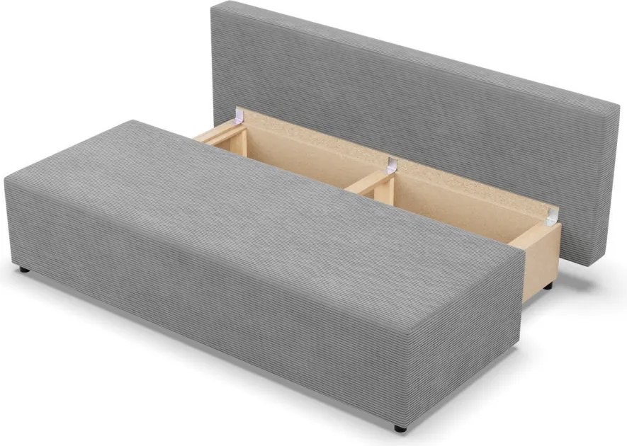 Nobu kanapé, kordbársony, szürke