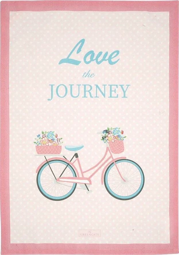 Konyhai törlőkendő Alvilda Pale Pink, Green Gate