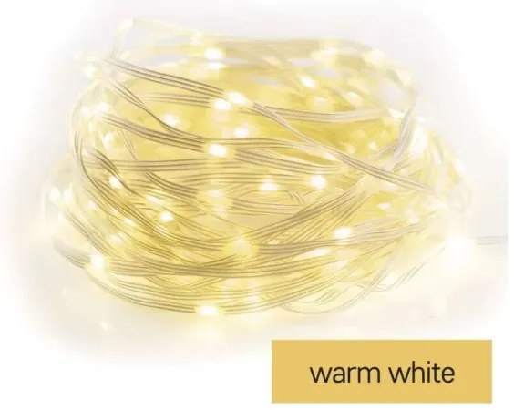 LED kültéri  fényfüzér 120xLED/17m IP44 meleg fehér