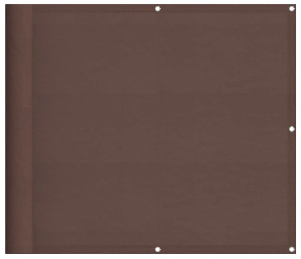 barna 100% oxford poliészter erkélyparaván 90 x 1000 cm