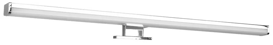 Fényes ezüstszínű LED fali lámpa (hosszúság 60 cm) Lino – Trio