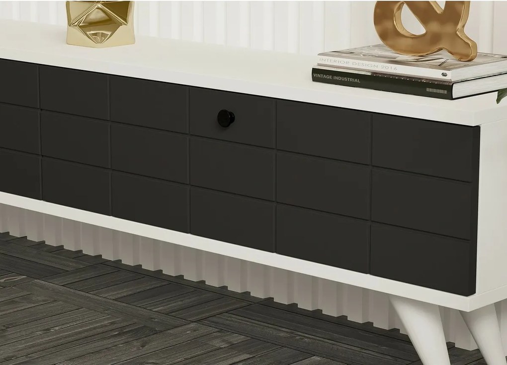 Alberi White and Anthracite TV-asztal