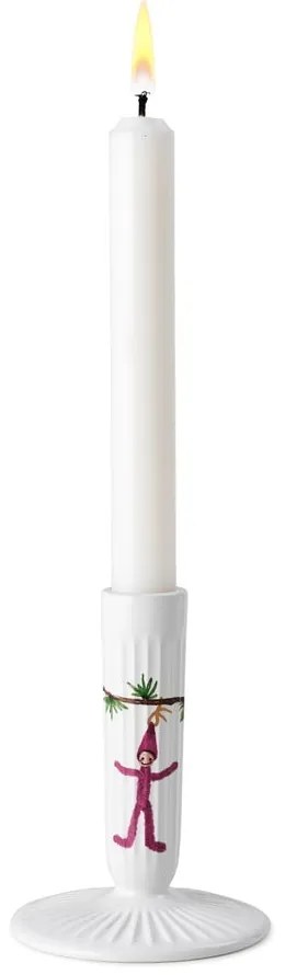 Hammershøi fehér karácsonyi kerámia gyertyatartó, magasság 12 cm - Kähler Design