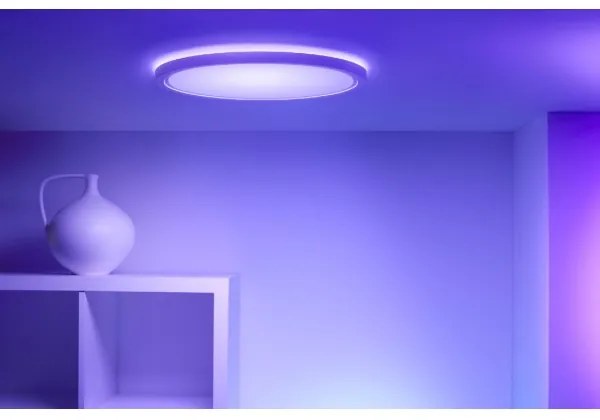 WiZ - LED RGB állítható fényű SUPERSLIM mennyezeti lámpa LED/22W/230V Wi-Fi fehé
