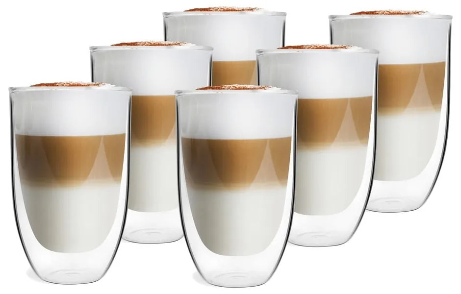 Natalie 6 db duplafalú pohár, 350 ml - Vialli Design
