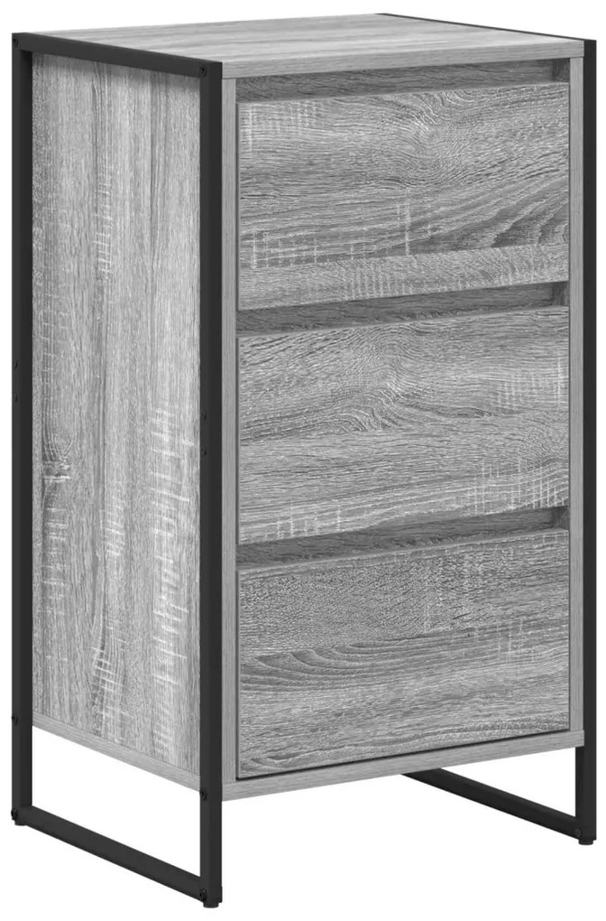 Széf fiókkal Szürke Sonoma 42 x 36 x 75.5 cm Faanyag