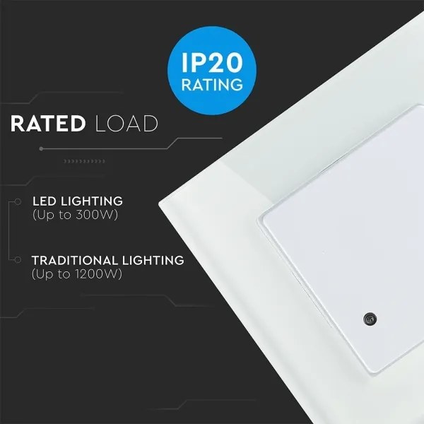 Mikrohullámú mozgásérzékelő 180° 300W/230V fehér