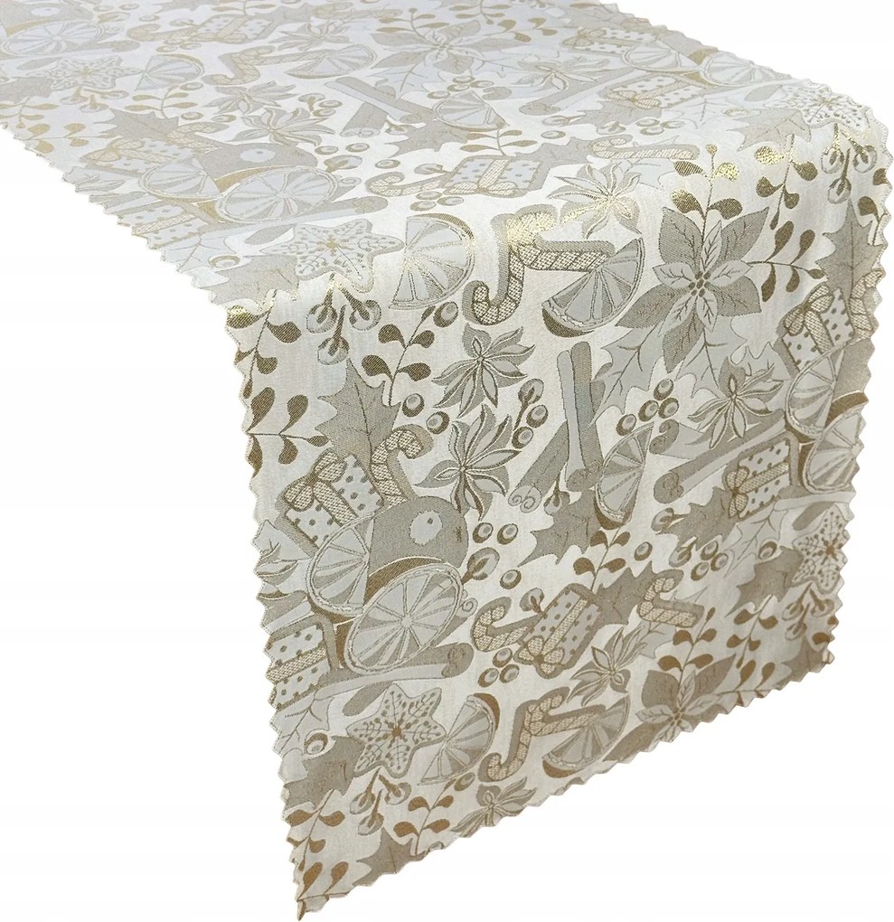 Foltálló Futópad Karácsonyi Ajándékok Arany 40x180 cm