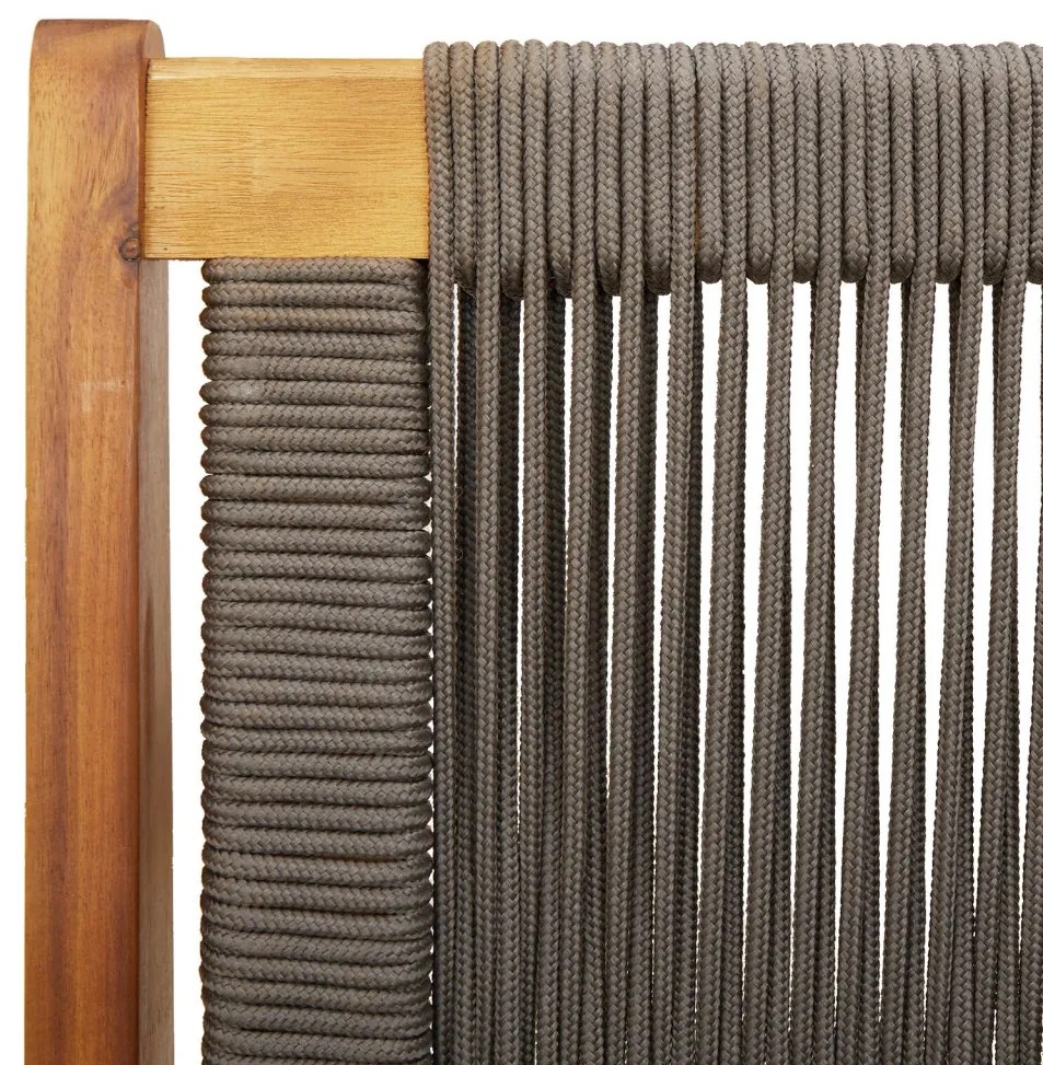 Kerti Pad Szürke 76x122x73 cm Tömör Akácfa