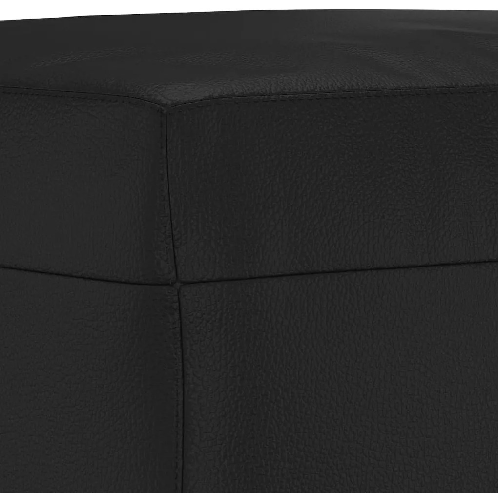 vidaXL 3 részes fekete műbőr ülőgarnitúra