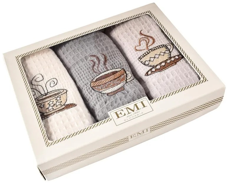 EMI Coffee waffle szövésű konyharuha